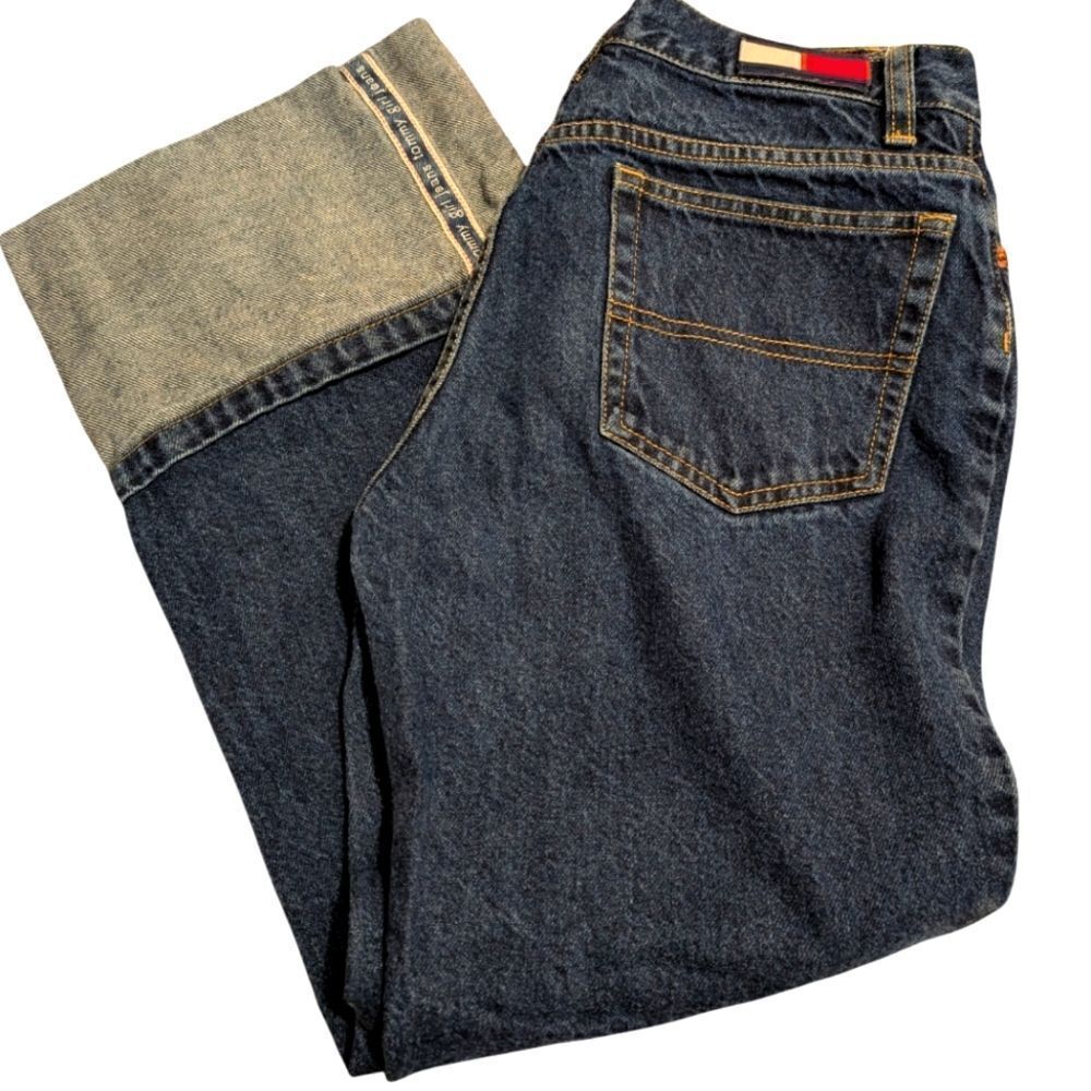 Tommy Hilfiger Y2K Tommy girl denim logo capri jeans women's size 5